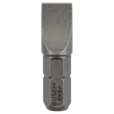 Bosch Schrauberbit Extra-Hart, S 1,6 x 8,0, 25 mm
