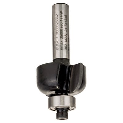 Bosch Hohlkehlfräser, 8 mm, R1 6 mm, D 24,7 mm, L 13 mm, G 53 mm