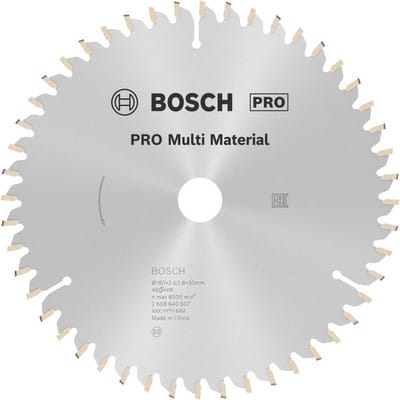 Bosch Kreissägeblatt Multi Material 180 x 30/20 x 2,4 mm 48