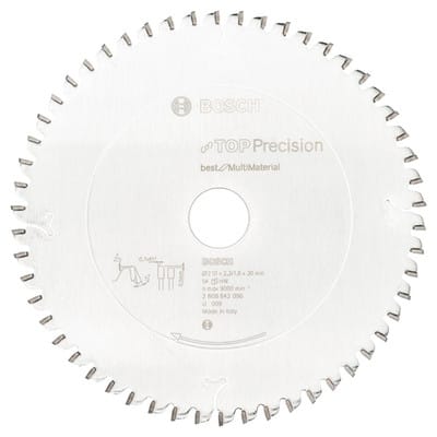 Bosch Kreissägeblatt Top Precision Best for Multi Material 210 x 30 x 2,3 mm 54
