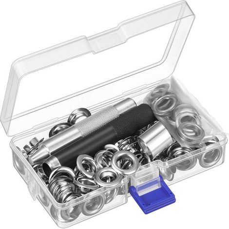 Ösenset, 100 Ösensätze Für Planen, Ösenset Zur Reparatur Von Zeltplanen, Silber
