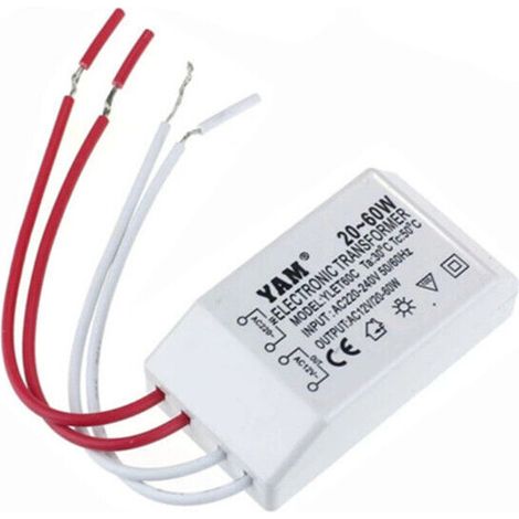 Elektronischer Transformator 220 V Ac Auf 12 V Für G4-halogenlampen, 2060-w-konverter, Ultraflaches Gehäuse, Stabile Und Geräuscharme Spannung