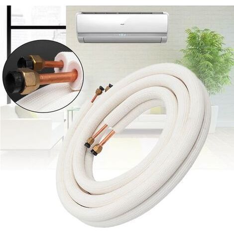1/4" Bis 3/8" Kupfer-klimaanlagenschlauch – 3 M Isolierter Kältemittelschlauch – Kupfer Und Aluminium – Einfache Und Langlebige Installation