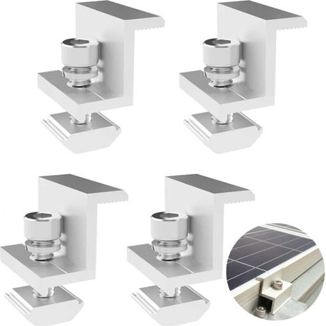 Verstellbare Z-halterungen Für Photovoltaik-solarmodule, 30-mm-endklemme, Komplettpaket