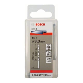 Bosch Karosseriebohrer HSS-R DIN 1897 3,3 x 20 x 49 mm