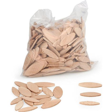 Flachdübel Nr. 20, Packung Mit 100 Stück, Aus Massivem Buchenholz, Geeignet Für Zapfen- Und Nutfräsen