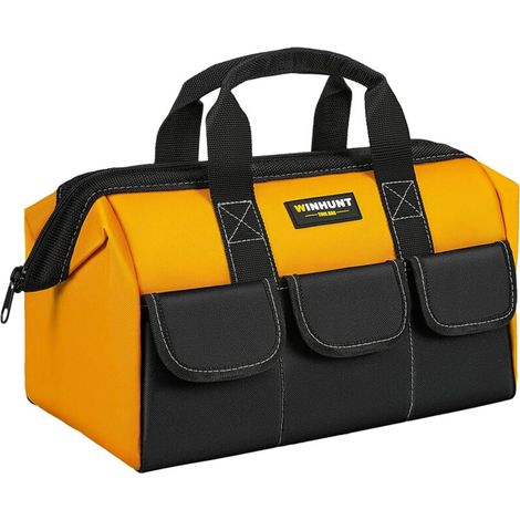 Werkzeugtasche Mit Mehreren Fächern, Großem Fassungsvermögen, Aus Nylongewebe, Ideal Für Heimwerker, Handwerker Und Profis.