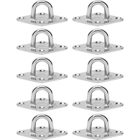 Hochleistungs-decken- Und Wandbefestigungshaken, Ankerplatte, Ösenplatte, Edelstahl 304, M5 5 Mm 3/16" (10 Stück)
