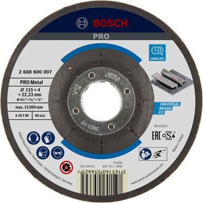 Bosch Schruppscheibe gekröpft Expert for Metal A 30 T BF, 115 mm, 22,23 mm, 4 mm