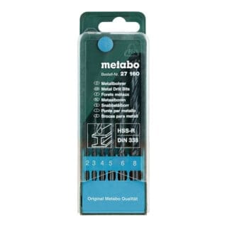 Metabo HSS-R-Bohrerkassette, 6-teilig