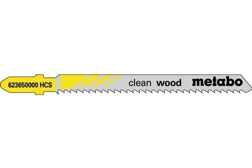 Metabo 5 Stichsägeblätter "clean wood" 74/ 2,5 mm, HCS