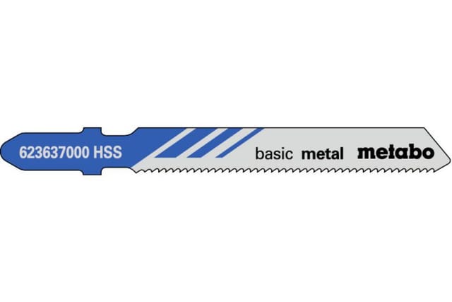 Metabo 5 Stichsägeblätter "basic metal" 51/ 1,2 mm, HSS