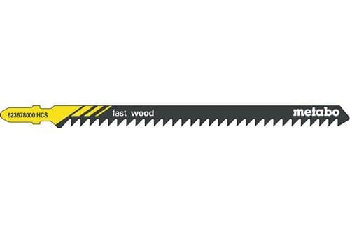 Metabo 5 Stichsägeblätte "fast wood" 150/ 4,0 mm, HCS