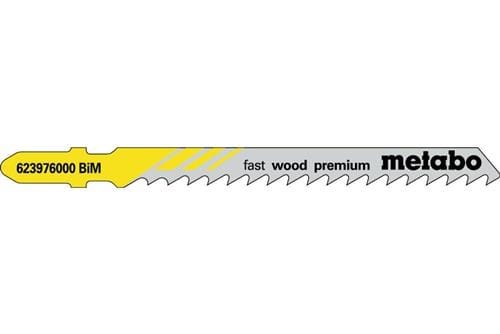 Metabo 5 Stichsägeblätter "fast wood premium" 74/ 4,0 mm, BiM