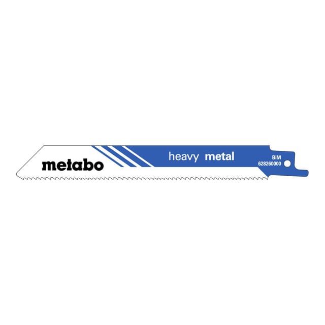 Metabo 5 Säbelsägeblätter "heavy metal" 150 x 1,25 mm, BiM, 1,8-2,6 mm/ 10-14 TPI