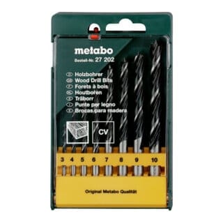 Metabo Holzbohrer-Kassette, 8-teilig