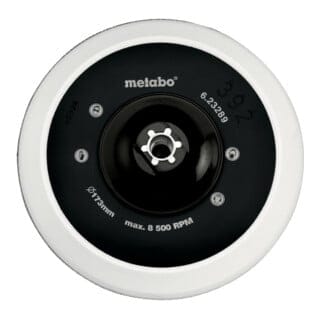 Metabo Haftstützteller 173 mm M 14, zur Aufnahme von Schleif- und Polierzubehör