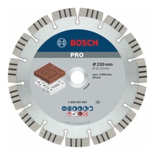 Bosch Diamanttrennscheibe Best for Abrasive 230 x 22,23 x 2,4 x 15 mm