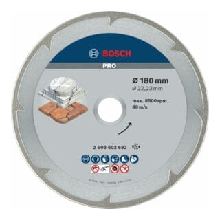 Bosch - Diamanttrennscheibe Best for Marble, 180 x 22,23 x 2,2 x 3 mm