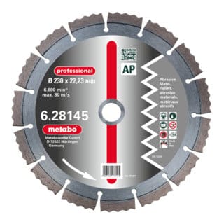 Metabo Diamant-Trennscheibe, 115 x 2,15 x 22,23 mm, "professional", "AP", Abrasiv