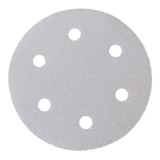 Eibenstock Schleifpapier Sortiment 6-fach gelocht/Klett, Ø 225 mm, je 5 Stück