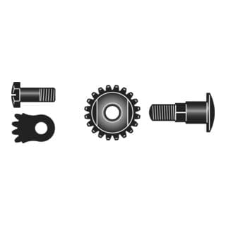 FELCO 6/90 Reparatur-Satz : Bolzen, Mutter, Sektor