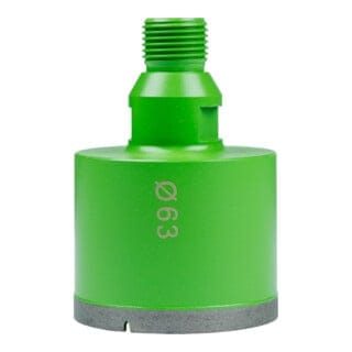 Eibenstock Diamant-Nass-Bohrkrone R½", Ø 63 mm, 40 mm Nutzlänge, Ring
