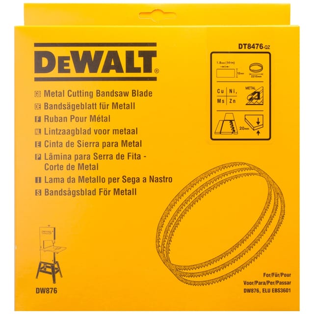 DEWALT Bandsägeblatt 2215x12x0,6 mm 1,8 mm DT8476-QZ