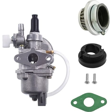 Stack Luftfilter-vergaser Für 47 Und 49 Cm³ 2-takt Minibikes Und Pocketbikes (silber)