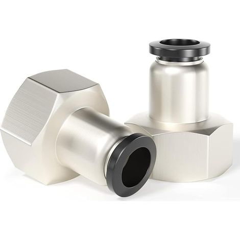 Mm Außendurchmesser X 1/2 Zoll Bsp Innengewinde Gerade Fittings Pcf8-04 (2er-pack)