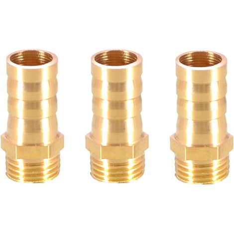 Dreiteilige Messing-schlauchverschraubung Mit 12-mm-schlauchanschluss Auf 1/4-zoll-bsp-außengewinde – Flansch-schlauchverschraubung – Schlauchadapter