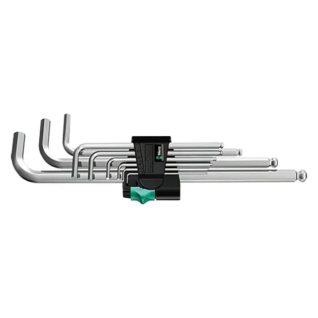 Wera Werk Winkelschlüsselsatz 9-tlg,Hex-Plus 073391