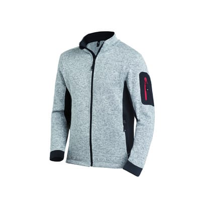 Strick-Fleecejacke CHRISTOPH Gr.XL grau/schwarz FHB
