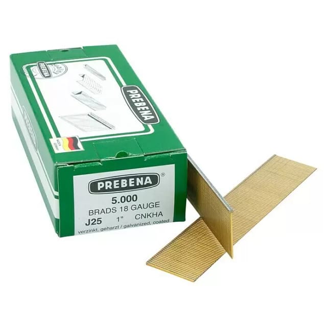 Prebena Stauchkopfnägel (Brads) J25CNKHA verzinkt geharzt Länge 25 mm
