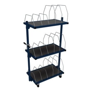 Rocholz Kartonmagazin SYSTEM 2000 fahrbar 1015x600x1860 mm