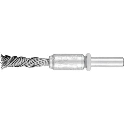 PFERD TOOLS SINGLETWIST Pinselbürste gezopft PBGS Ø10mm Schaft-Ø6 mm Stahl-Draht-Ø0,50
