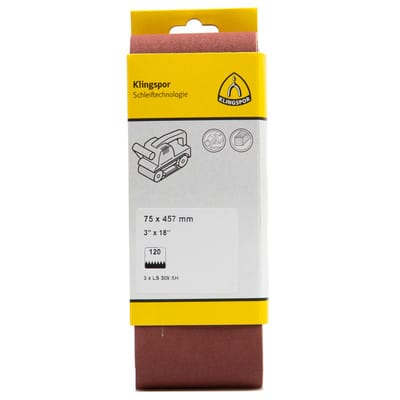 Schleifband LS 309 XH B.75xL.457mm K.60 endlos