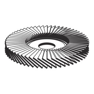 Klingspor SMT 636 Schleifmopteller Multibindung, 125 x 22,23 mm Korn 60 gewölbt