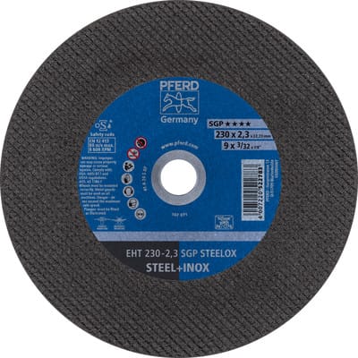 PFERD TOOLS Trennscheibe EHT 230x2,3x22,23 mm gerade Speziallinie SGP STEELOX für Stahl/Edelstahl