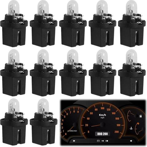 Instrumentenbeleuchtung Für Twingo, 12 Stück, T5-led-lampen, 1,2 W – Ersatzbeleuchtung Für Tachometer Und Instrumententafel. Geeignet Für Autos, Motorräder Und Boote.