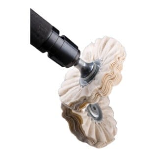 PFERD TOOLS Tuchring TR Flanell Ø 100x10mm Bohrung-Ø 10mm für Spiegelpolitur und Abglänzen mit Polierpaste