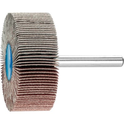 PFERD TOOLS Korund Fächerschleifer F Ø 50x20mm Schaft-Ø 6 mm A150 für Feinschliff und Finish