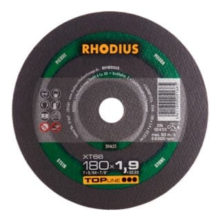 RHODIUS TOPline XT66 Extradünne Trennscheibe 180 x 1,9 x 22,23 mm