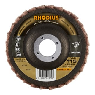 RHODIUS PROline VLS Vliesfächerschleifscheibe 115 x 22,23 mm coarse