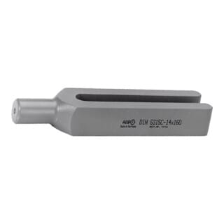 AMF Gabelspanneisen DIN 6315C mit rundem Spannansatz Nut 26 mm x 250 mm
