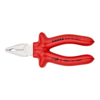 KNIPEX 03 07 160 Kombizange verchromt VDE 160 mm