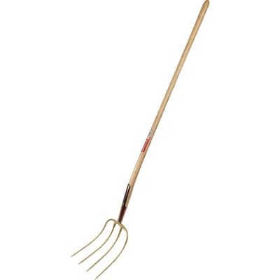 Freund Victoria Dunggabel Erntekönig Zinken-L.310mm 4 Zinken süddeutsch geschmiedet,m.Stiel