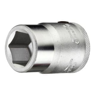 Gedore Steckschlüsseleinsatz, Nuss, 3/4'' 20 mm Antrieb, 6-kant, 27 mm Weite, Werkzeug, 32 27, Stahl verchromt