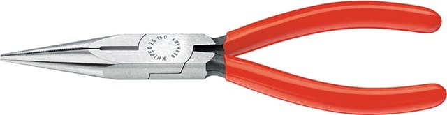 Knipex Flachrundzange (Radiozange) schwarz atramentiert mit Kunststoff überzogen 140mm