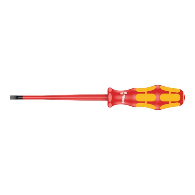Wera 160 iS VDE-isolierter Schlitz-Schraubendreher mit reduziertem Klingendurchmesser, 1 x 5,5 x 125 mm
